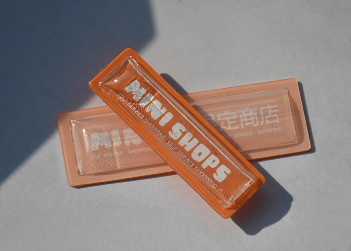 Garments 1.0mm Clear TPU Embossed Patch With White Custom Logo