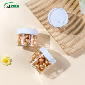 Buy cheap Pet Lids 5oz 6oz 8oz 50ml 50g Clear Plastic Cosmetic Packaging Jar For Face from wholesalers