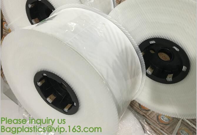 clear LLDPE easy tearing line pre-opened in roll bag,Factory custom LLDPE plastic autobag Preopened polybag on a Roll