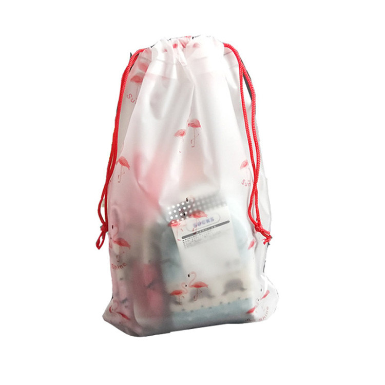 ASP PE Small Reusable Poly Drawstring Plastic Bag for Shopping