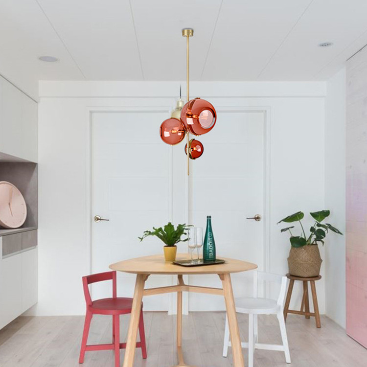 Nordic Pendant Lamp Postmodern Designer Red Glass Pendant Lights(WH-GP-169)