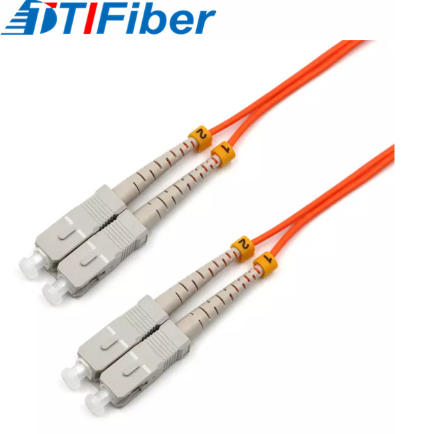 OM2 0.2dB Multimode Fiber Optic Patch Cord LC UPC To SC UPC