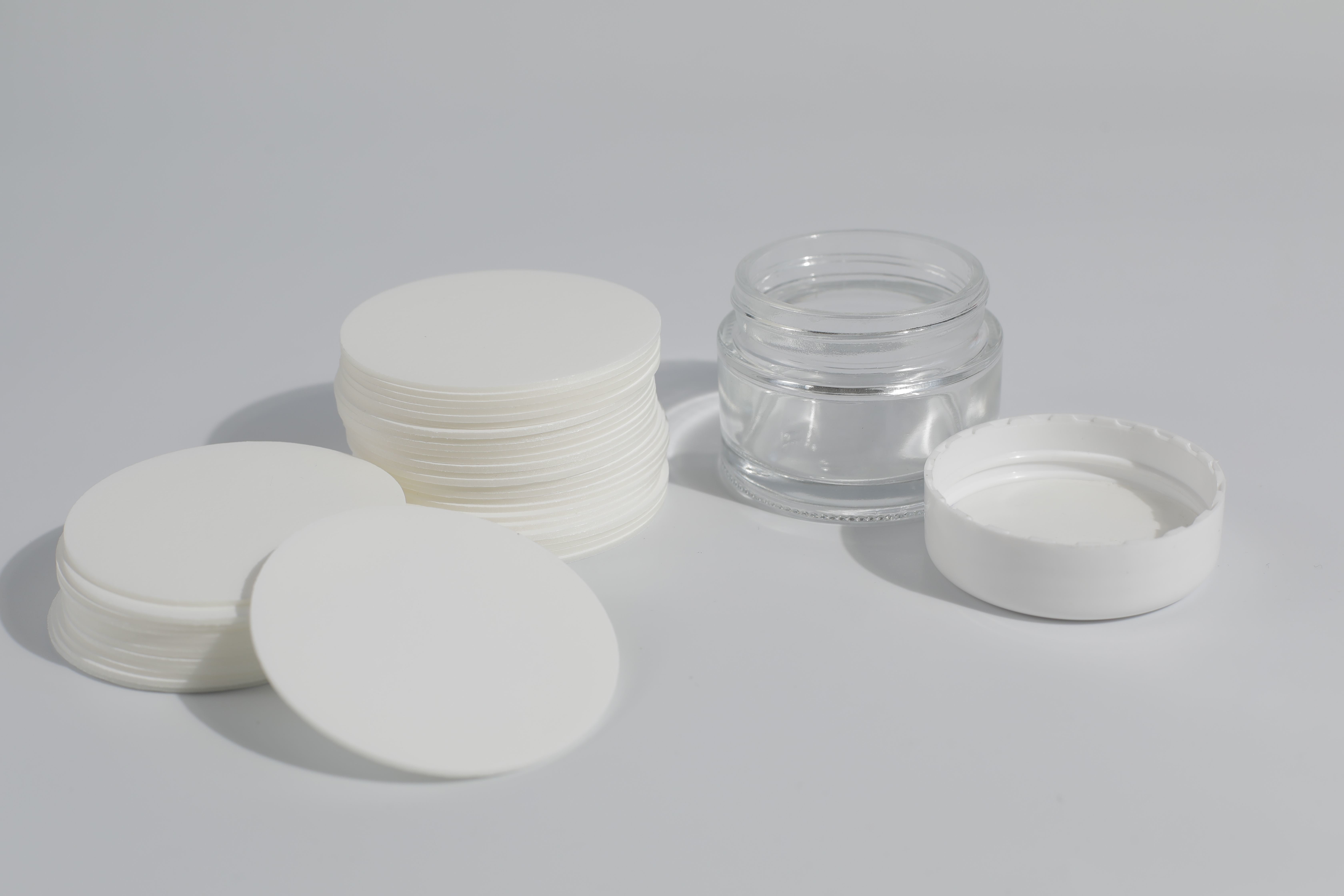 White Soft PVDC Foam Liner Cap Wad / Lid / Liner For Bottle