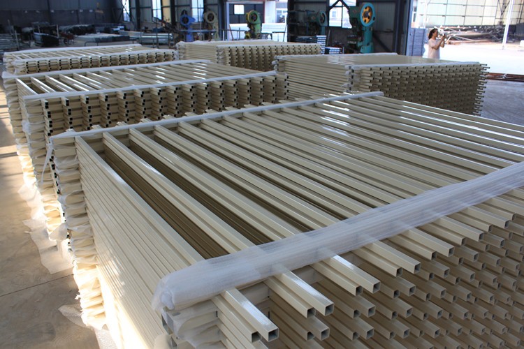 Hercules Fence Panels 45° Mitre 1800mm height 2450mm Steel Picket Fence Interpon coated 80 microns minimum powder