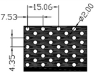 Hole Pattern Perforated Metal Pipe Filter AISI304/304L Semi Finished Industrial