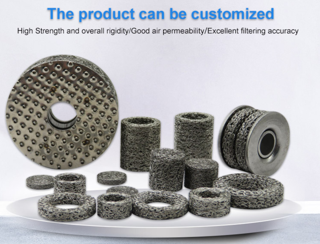 ISO9001 Compressed Knitted Mesh Customed Demister Mesh
