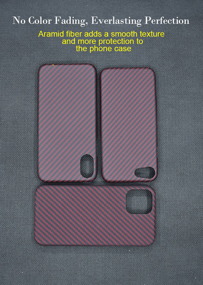 Paper Thin Matte Aramid Fiber Phone Case For iPhone SE