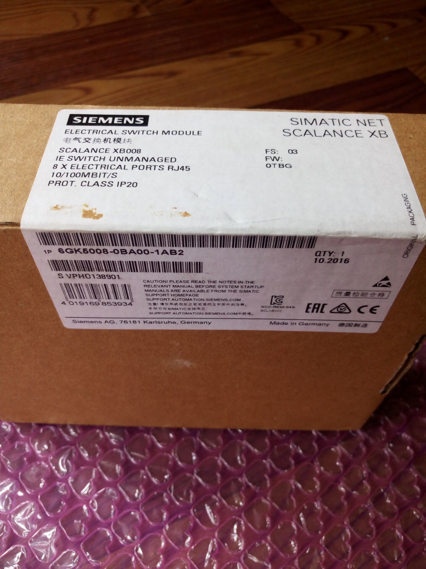 good quality in stock New and original SIEMENS 6GK5008-0BA00-1AB2 ETHERNET SWITCH，fast delivery discount cheap price