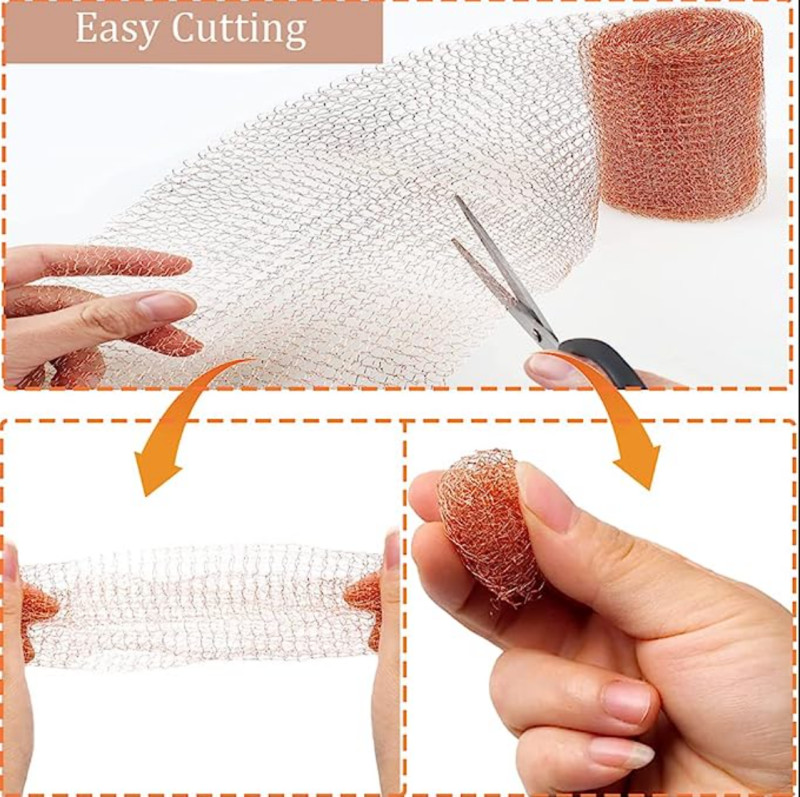 30 Feet 50 Feet 100 Feet Knitted Copper Mesh Slug Control