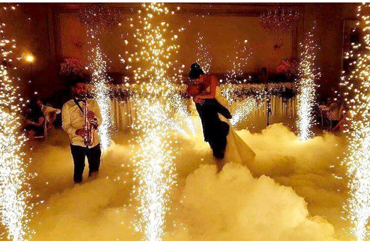 Party Sparkler Fountain Machine Electric Eddylight Pro Cool Sparkler Machine For Stage