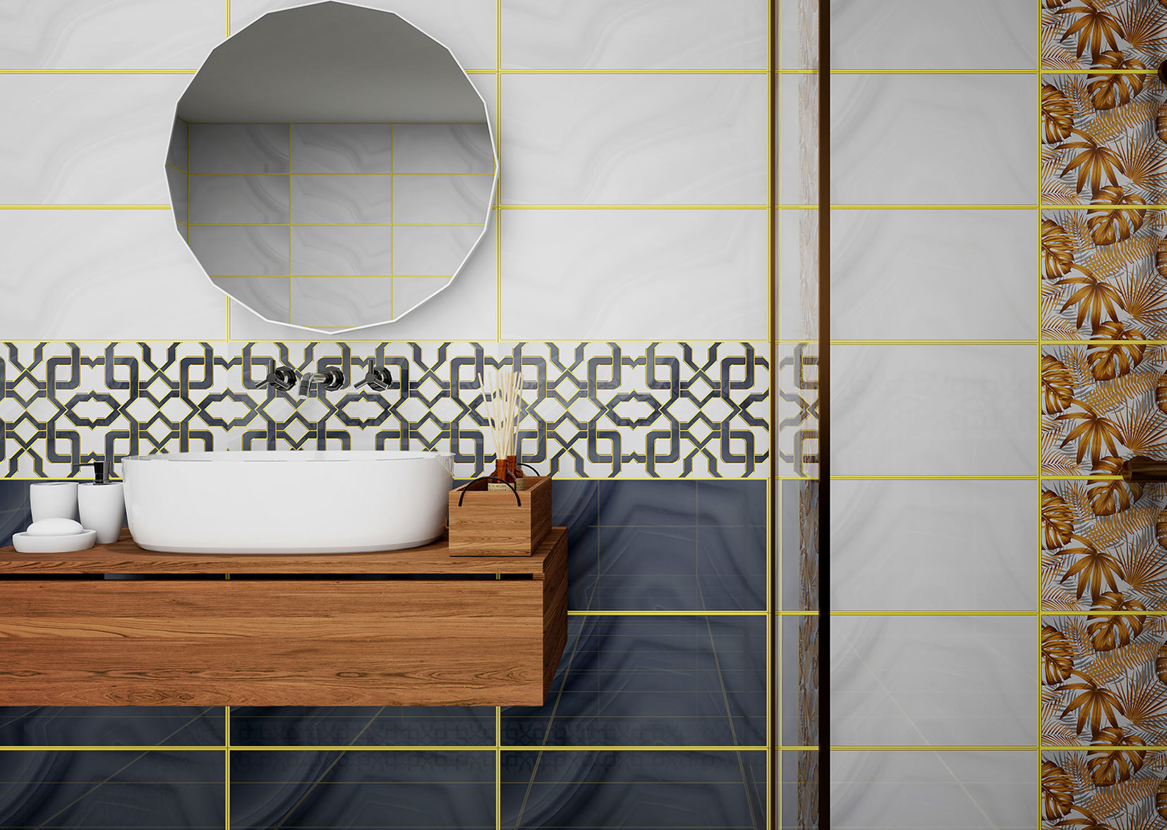Firebrick 300x600mm Gray Indoor Wall Tiles And Decorative Ceramic Tiles For Hotel Design