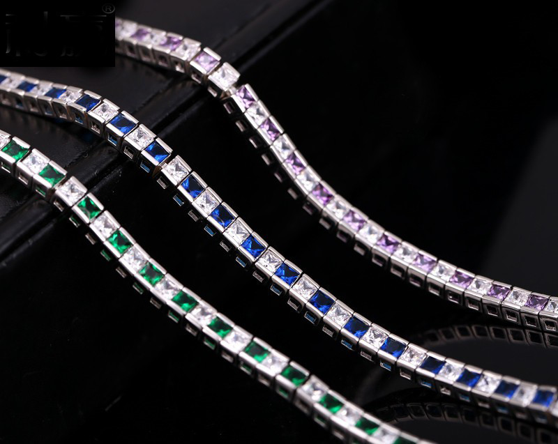 Fashion Bangle AAAA Cz Gold Silver color Wedding Bracelet bangle for women Fashion accessaries