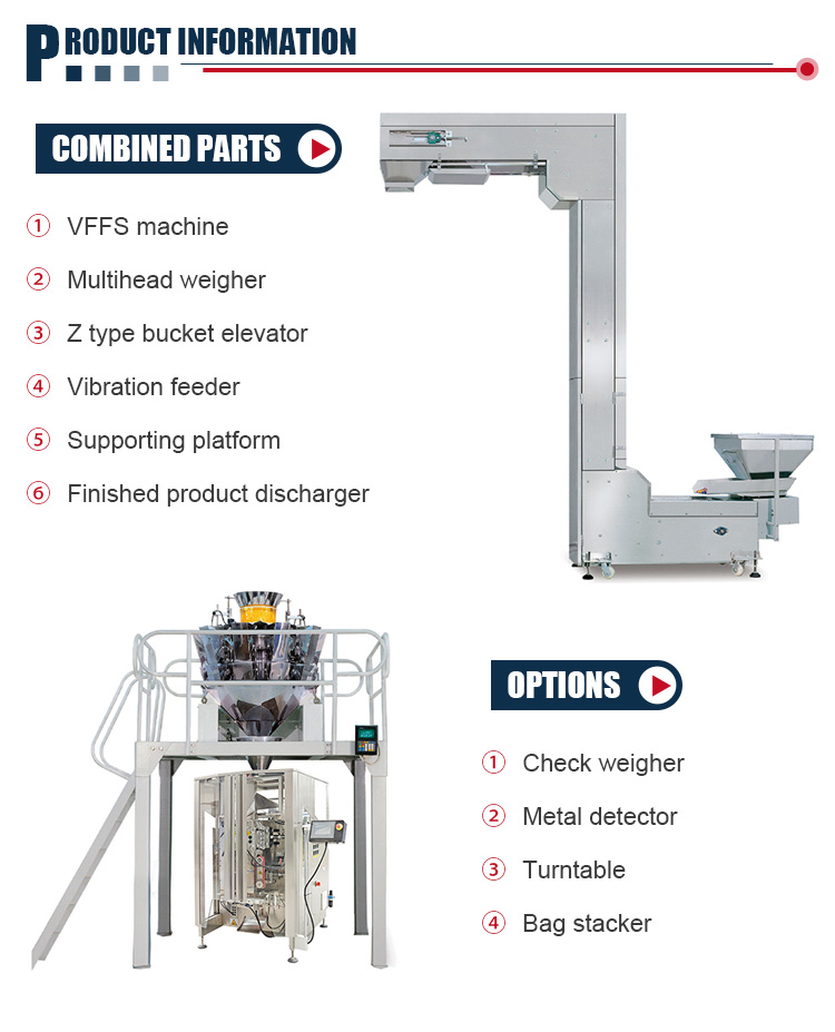 Commercial Food Shrink Wad Auto Filling Sealing Machine For Puffed Food Crispy Rice Candy Nuts