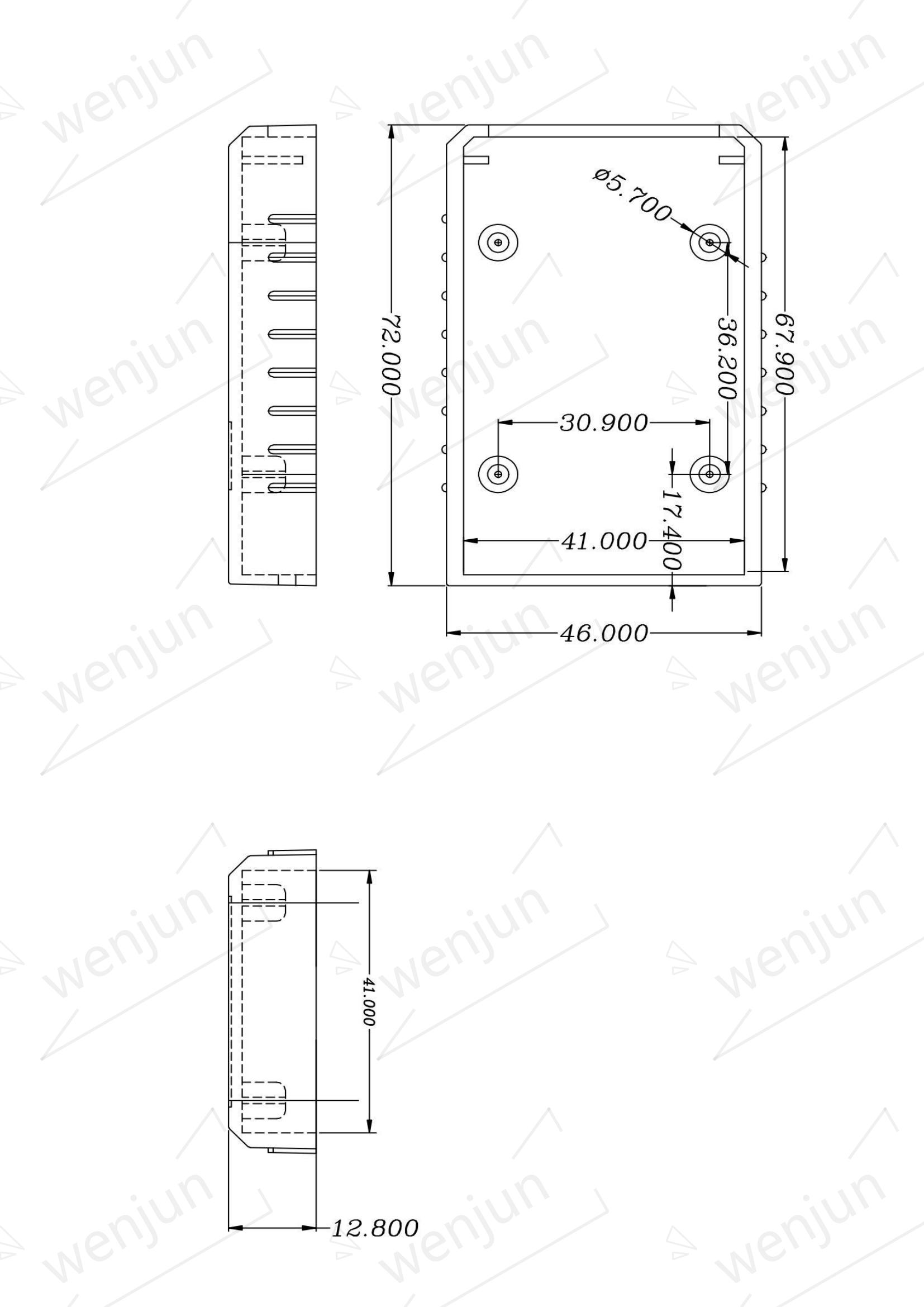 OEM Assembled Female OBDII 16 Pin 327 Housing With OBD Connector