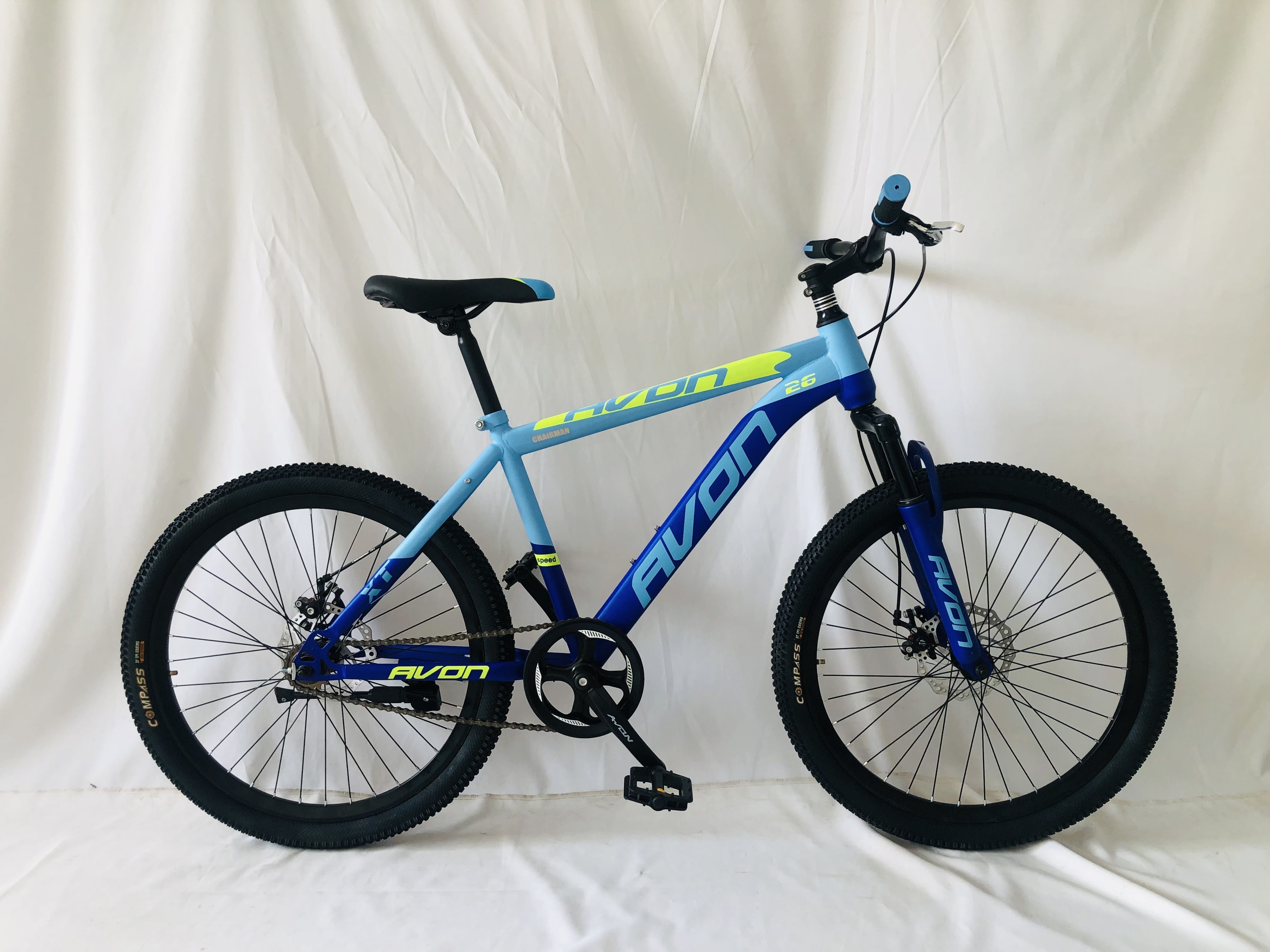 High quality 24 inch 1speed disc brake shock absorption suspension aluminum carbon steel frame mountain bicycles