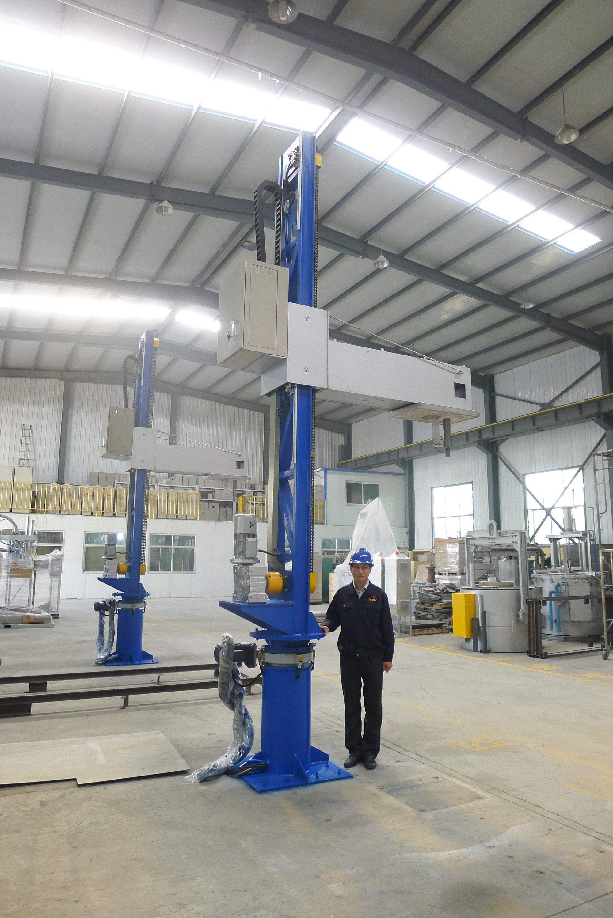 Gas Refining 60% Rotary Degassing Unit For Aluminium Transfer Ladle Degassing
