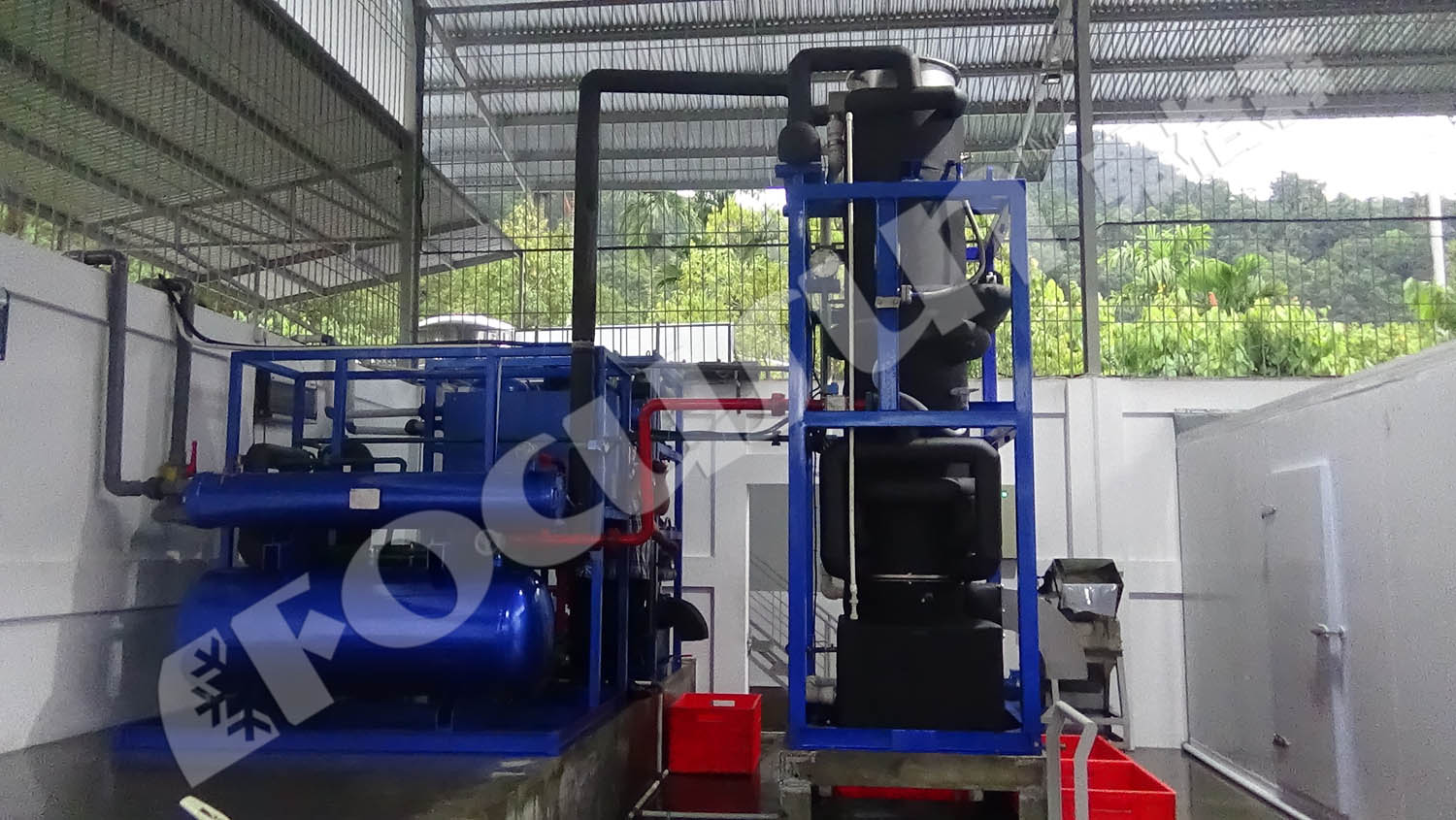 1-20Tons/day Industrial Tube Ice Machine Energy Saving Consumption of Electricity Good
