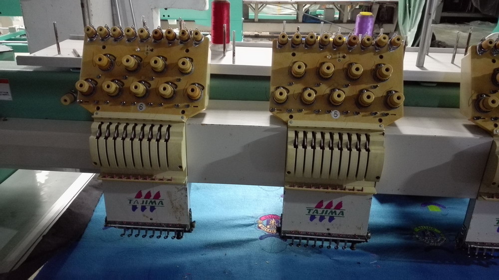 Multipurpose Used Tajima Embroidery Machine With 345 X 680mm Emb. Area