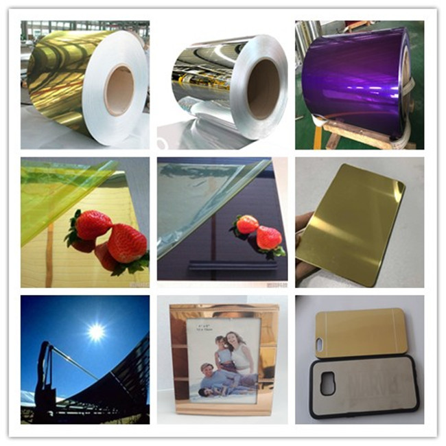 Custom Width Cut Aluminum Composite Material Mirror Shiny Treatment Film Protective