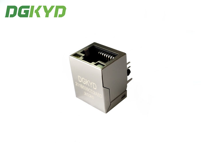 RJ45 Single Port TAB UP Network Connector With LED