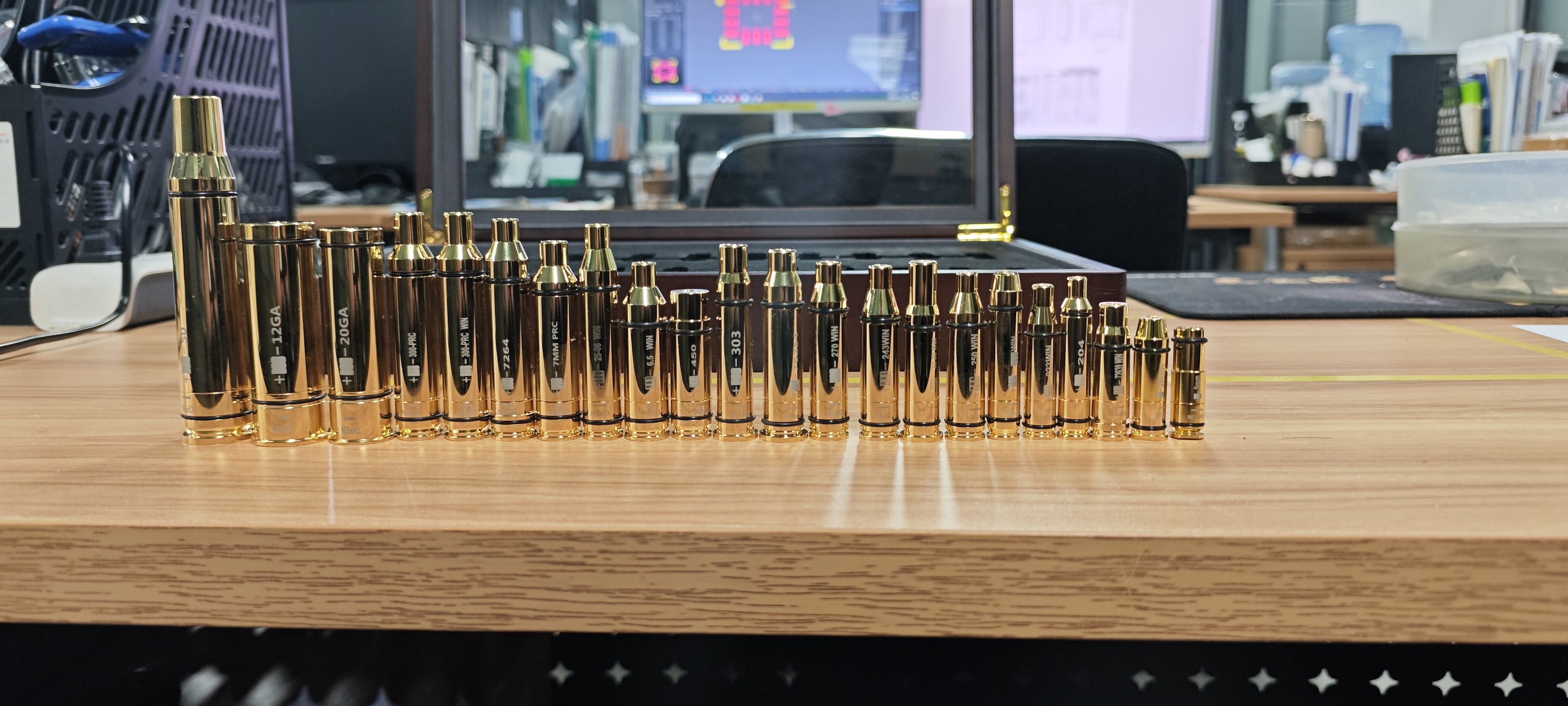 Laser Bore Sight Kit Multiple Caliber Best Gold Plated High Accurate Preset Laser Rifle 223 30 308