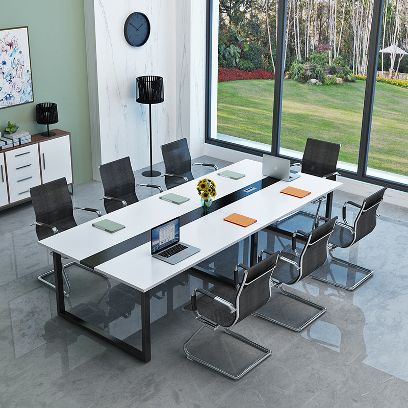 End Boardroom Meeting Room Conference Table with Matching Chairs Set Customer Required