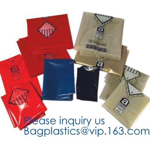 Heavy Duty Construction Plastic Asbestos Bag Waste Bag,Heavy Duty Disposal Polythene bags For Asbestos Removal BAGEASE
