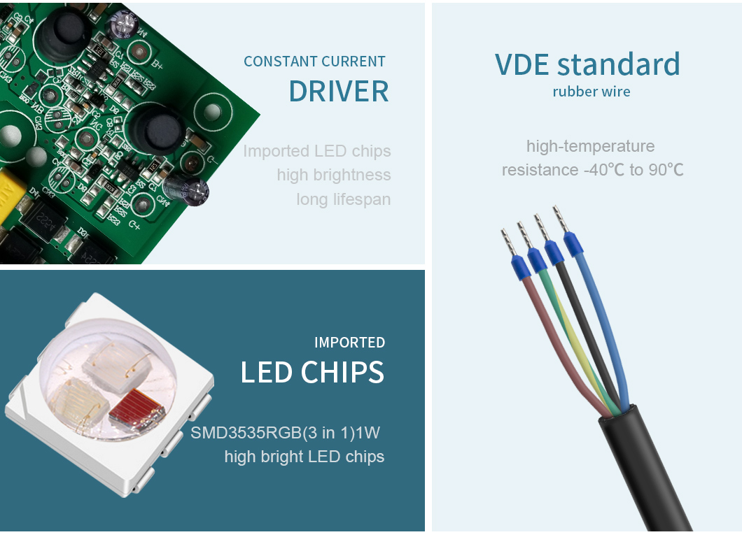 SS316L VDE Led Swimming Pool Lighting 24V 18W Extenal Control 1450ma