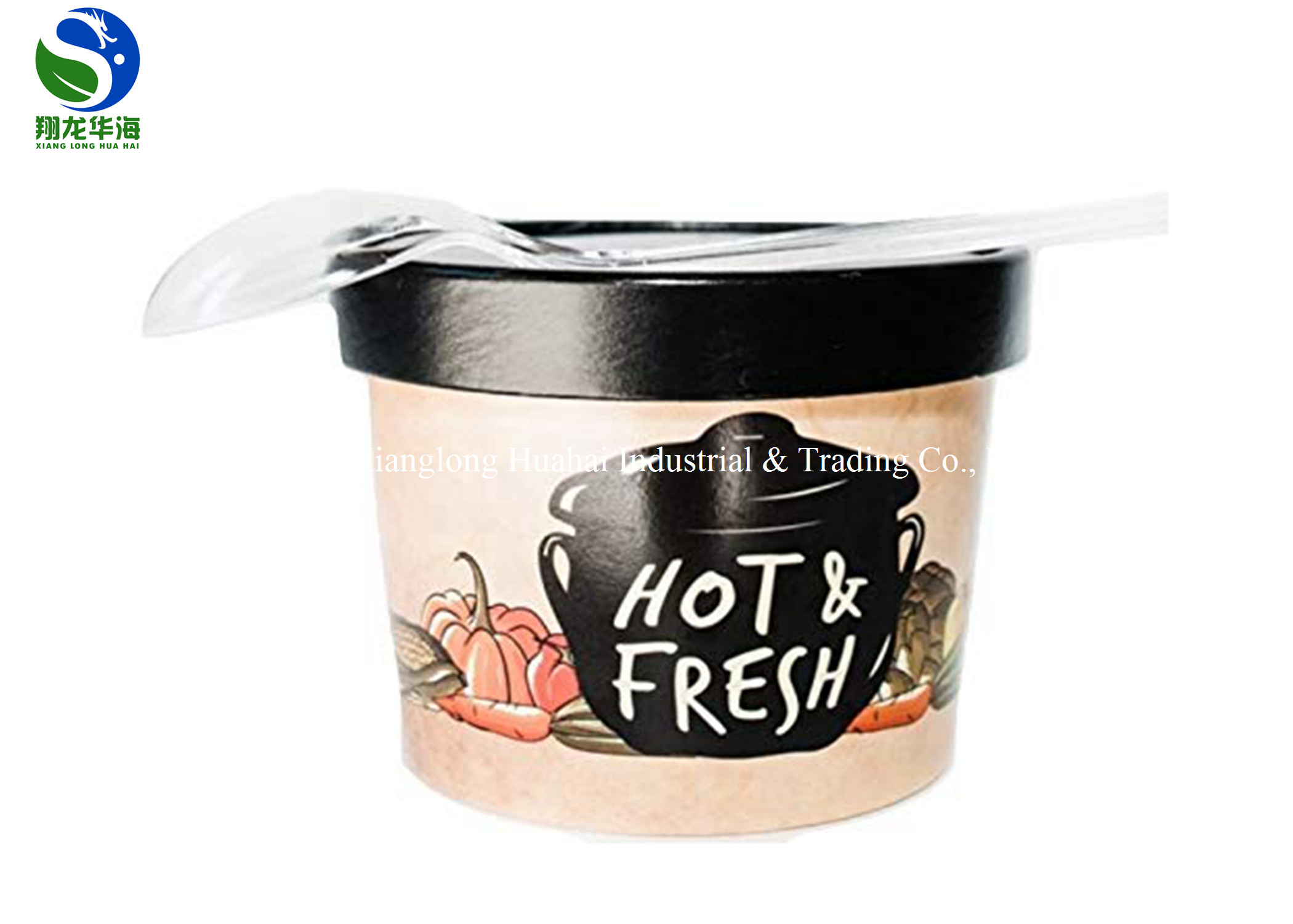 top grade brown kraft paper packaging take away food boxes and cup