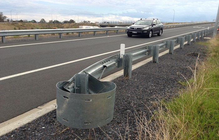 Highway Guardrail Steel Buffer End Galvanized Powder Coated Certified by ISO9001 2000