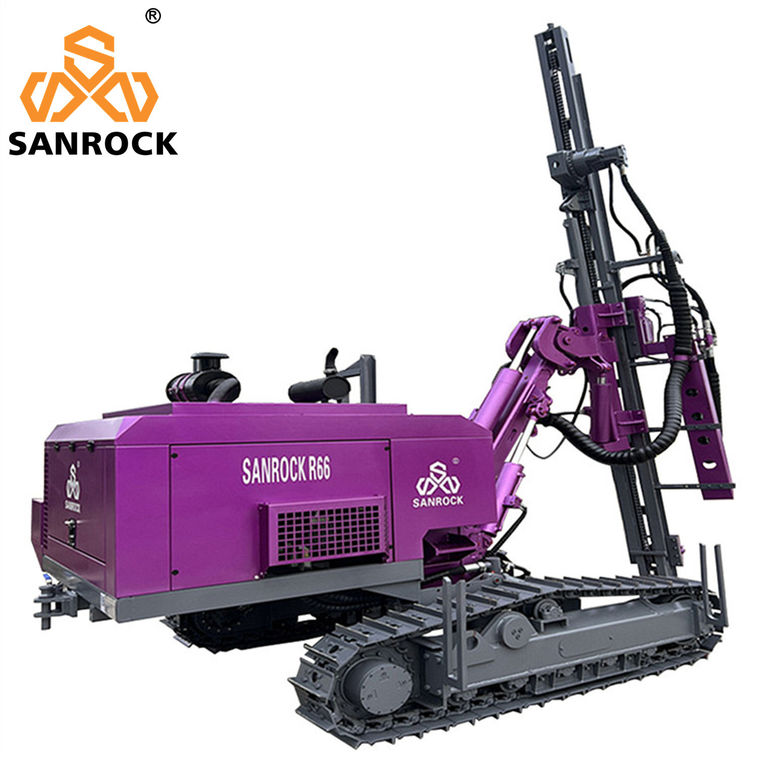 Depth 50m Hydraulic DTH Drilling Machine Rotary Borehole Drilling Rig Mining Machinery
