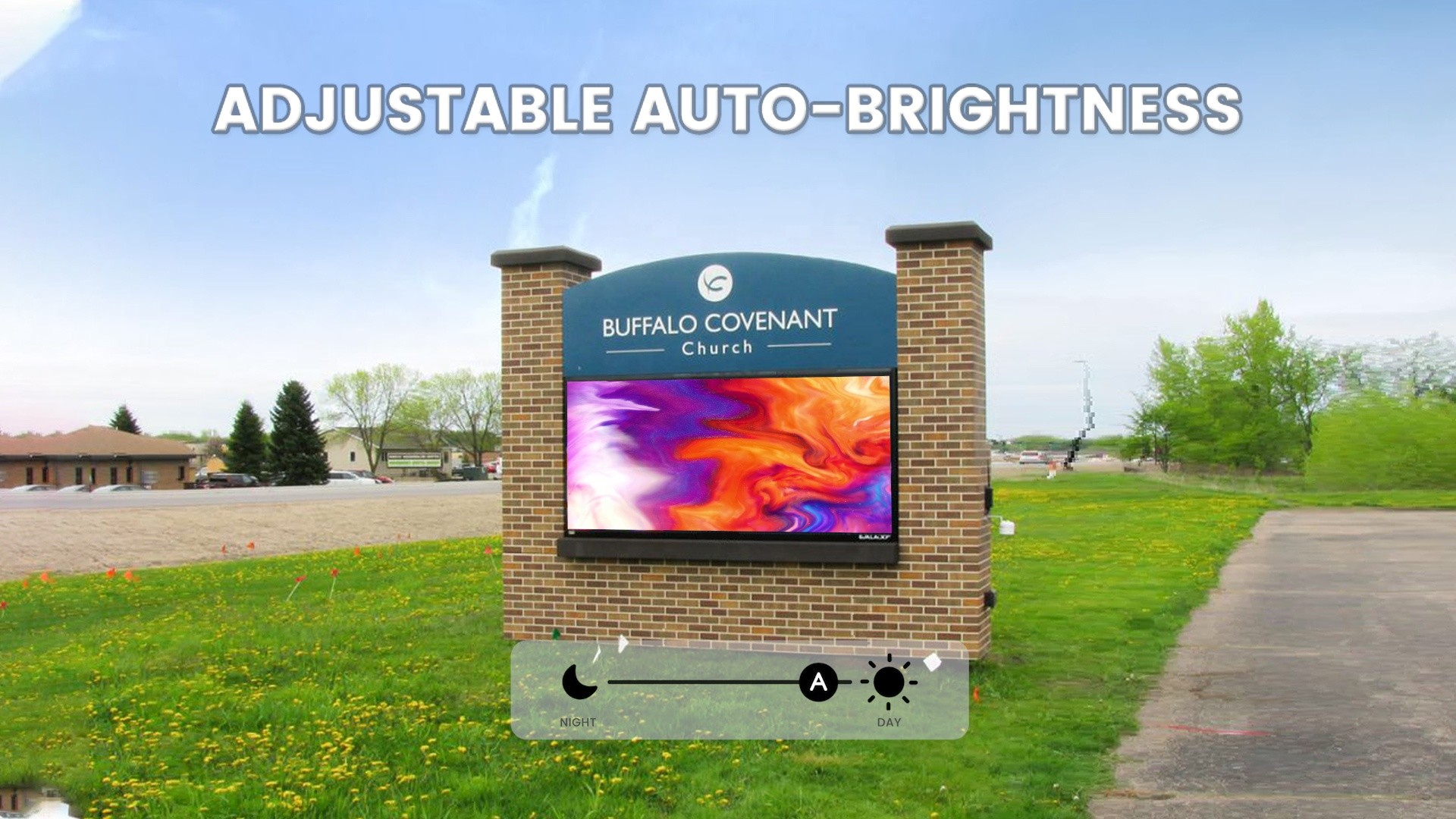 Full Color P8 1R1G1B 7500cd/sq Double Sided LED Display