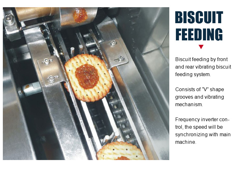 Cracker Sandwich Biscuit Manufacturing Machine , Automatic Cookie Making Machine High Quality