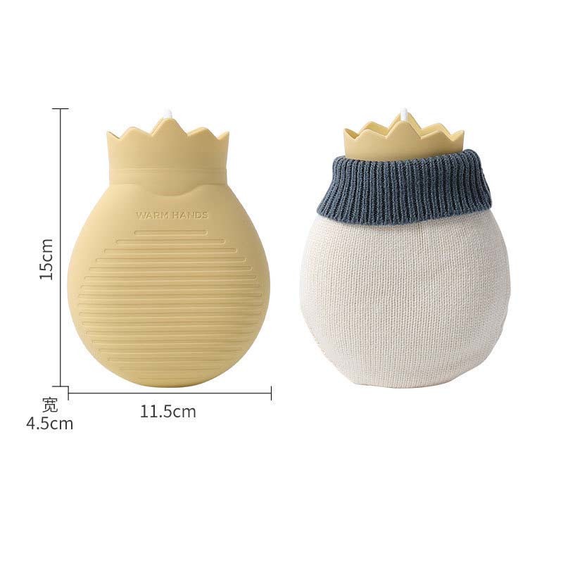 Silicone Hot Water Bottle Bag Hand Feet Warmer Leakproof And Odorless For Hot Compress Pain Relief Cold Compress