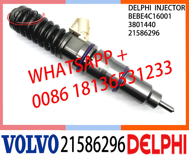 BEBE4C16001 21586296 Common Rail Fuel Diesel Injector BEBE4C16001 21586296 3801440 E1 for VOL 9.0 LITRE INDUSTRIAL