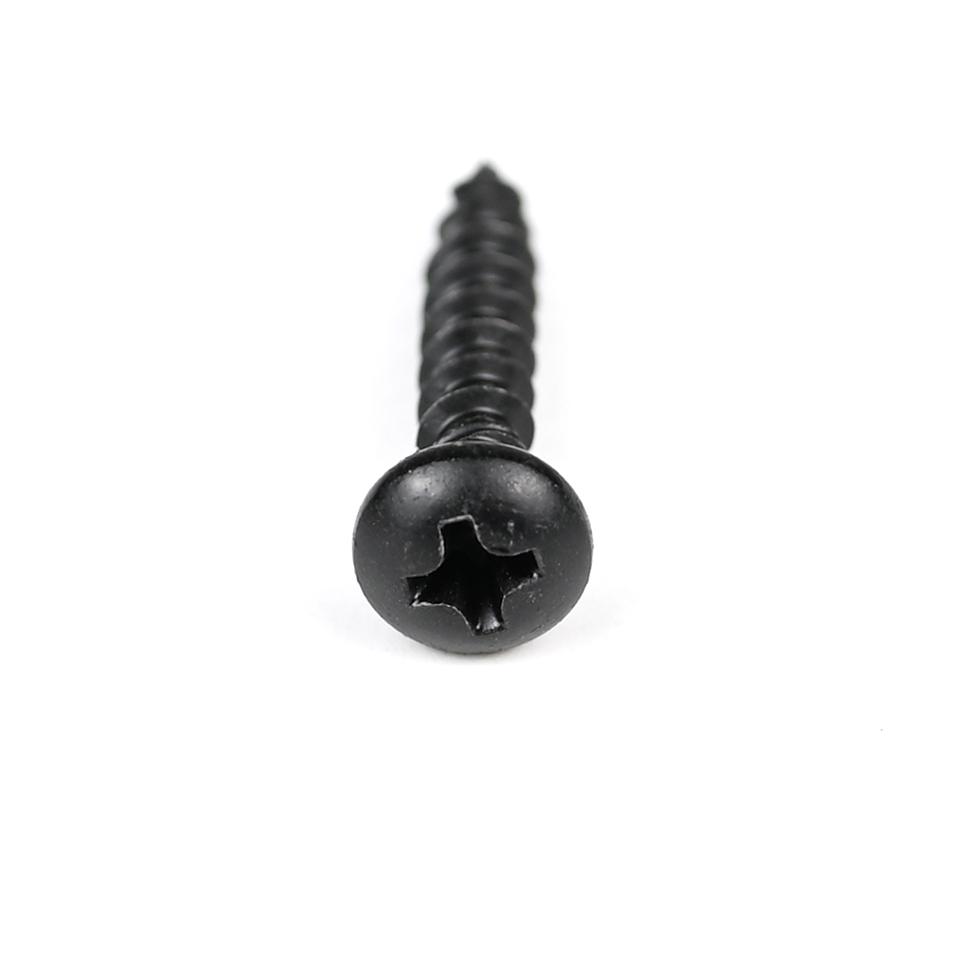 Electrical Appliances 16mm Black Round Phillips Chipboard Screw with Harden Design
