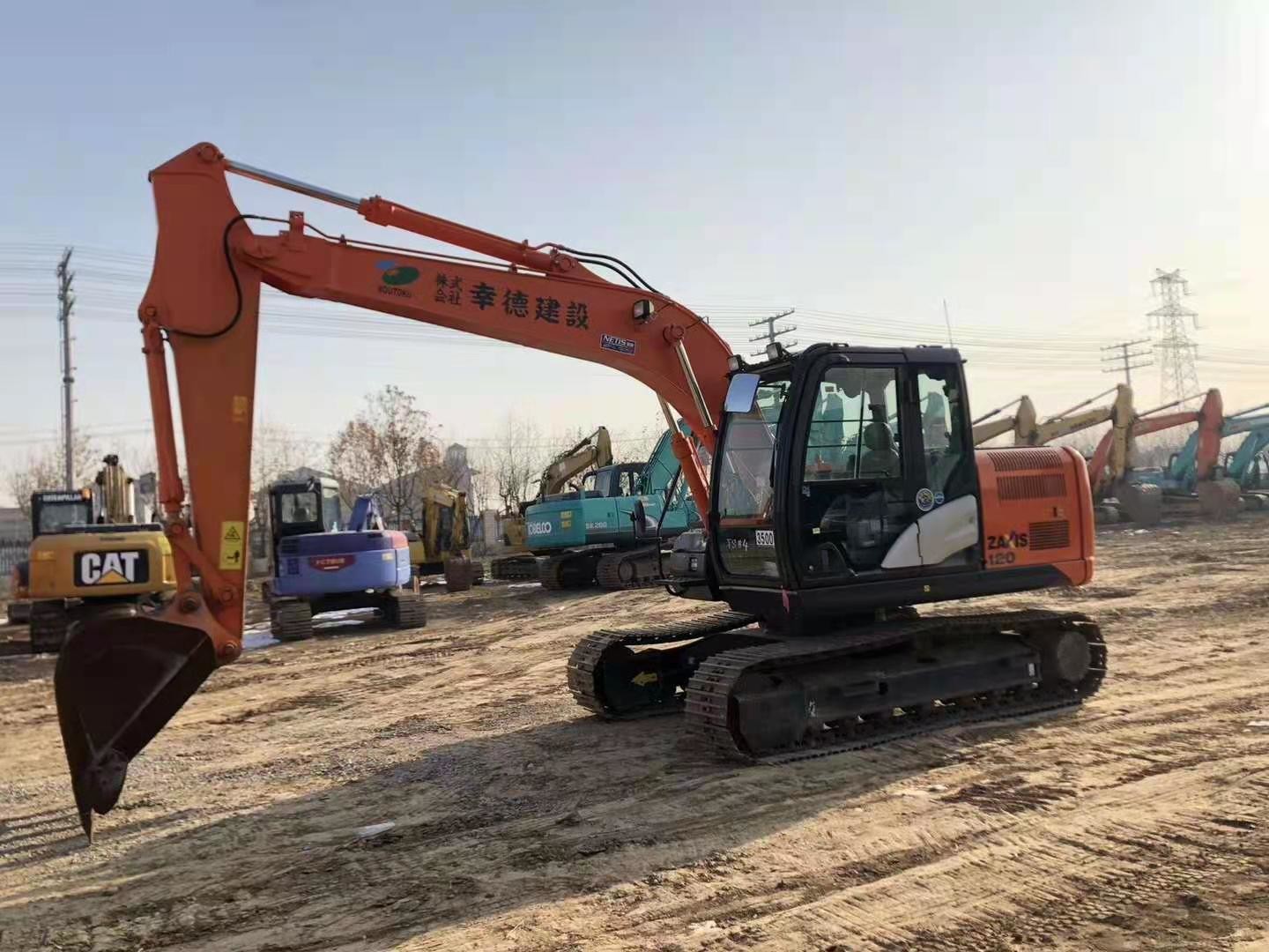 Strong Power EX100 10T Wheeled Used Hitachi Excavator