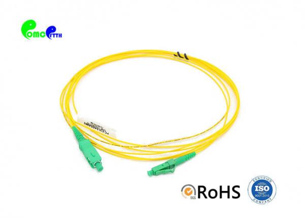 Quality Fiber Patch Cable LC APC - SC APC Single Mode Simplex 1.2mm 3m LSZH IEC Grade B for sale