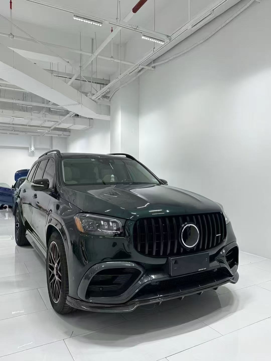 X167 GLS450 Mercedes Benz Body Kit LD Style Carbon Fiber Lip Spoiler Hood