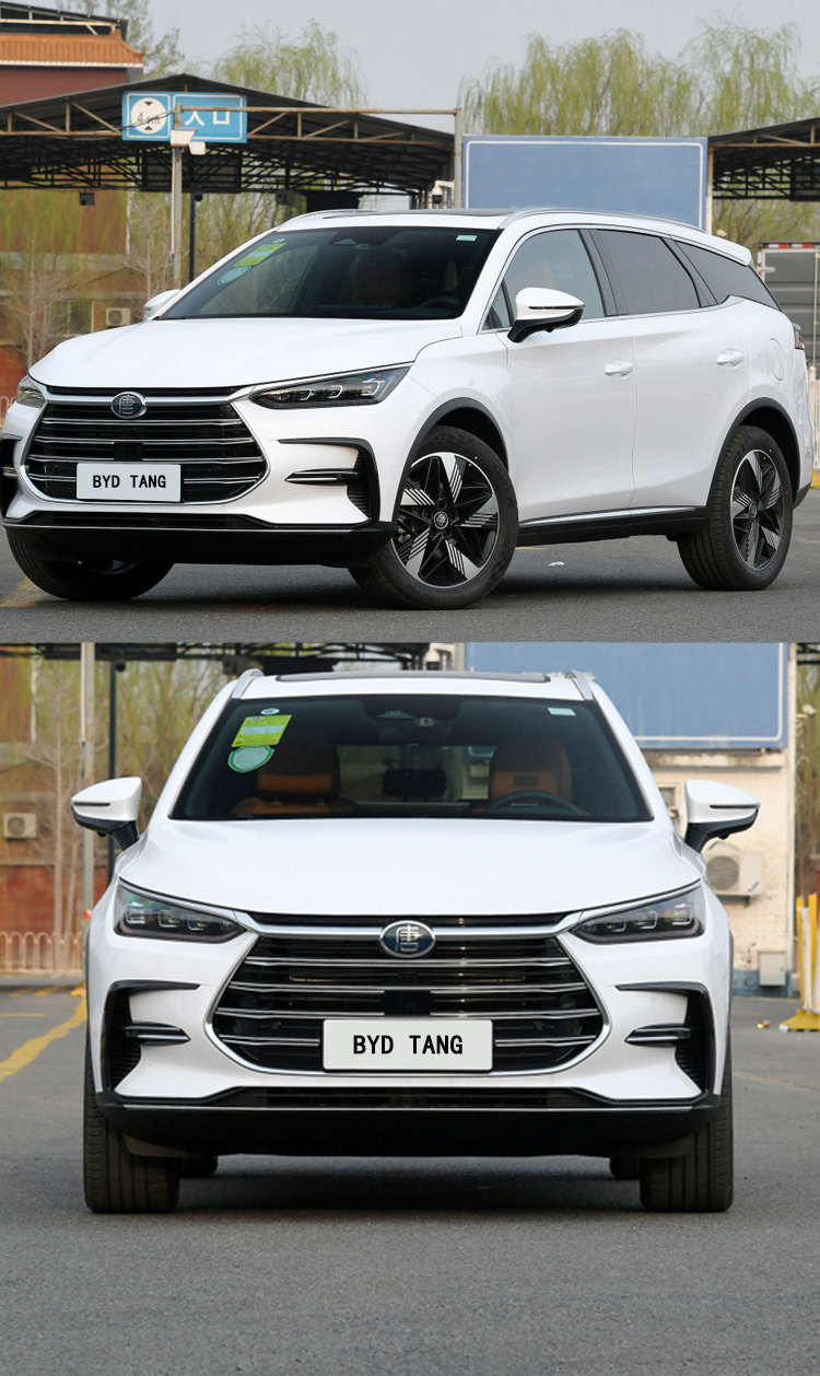 White Fully Electric SUV 635km Luxury Midsize SUV BYD Tang Flagship