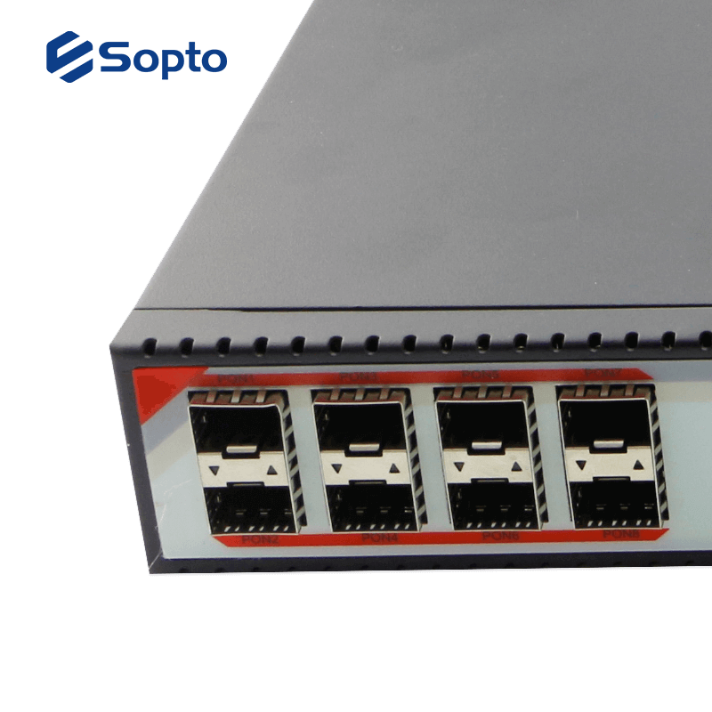 Standalone RU19 Inch GPON Fiber Modem 8 PON Ports Compatible With Huawei