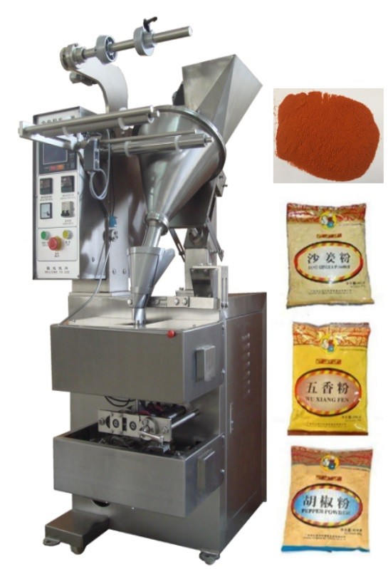 10 - 200g 3 or 4 Side Pillow Bag Sealing Sachet Packing Machine For Hot Peper / Chilli Powder