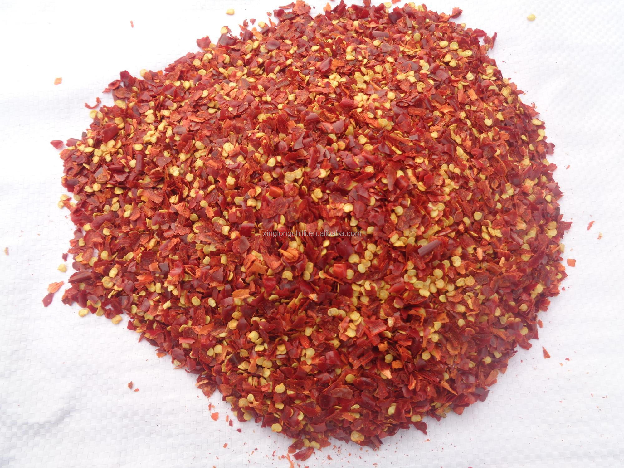 25Kg Crushed Chilli Peppers Anhydrous Chopped Chili Peppers 25000SHU