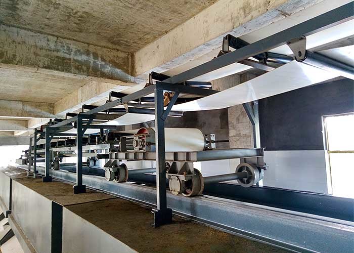 Silicone Conveyor Belt , PVC Automatic Conveyor Belt Carbon Steel Hopper