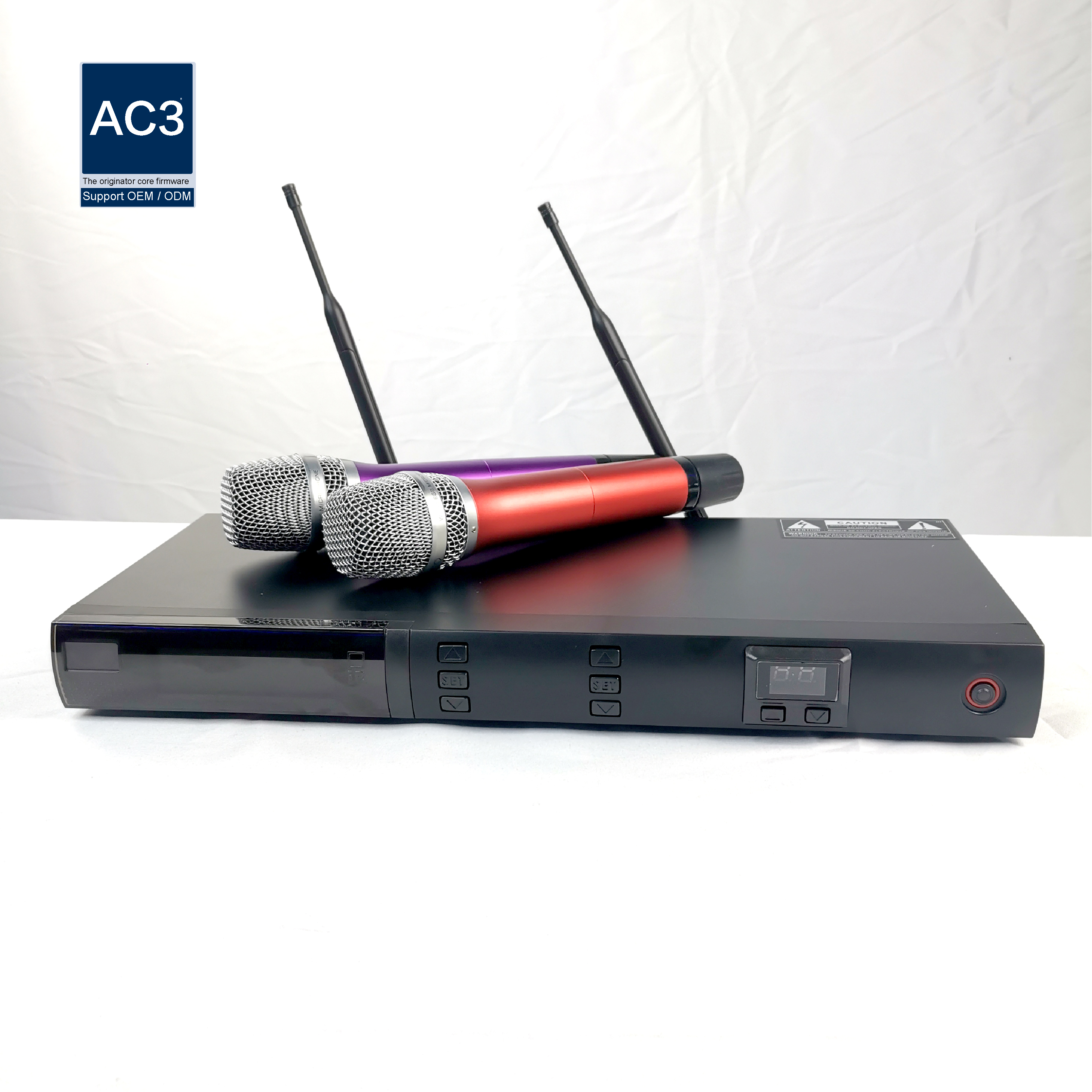 PLL Integrated 105db Control KTV Wireless Microphone System