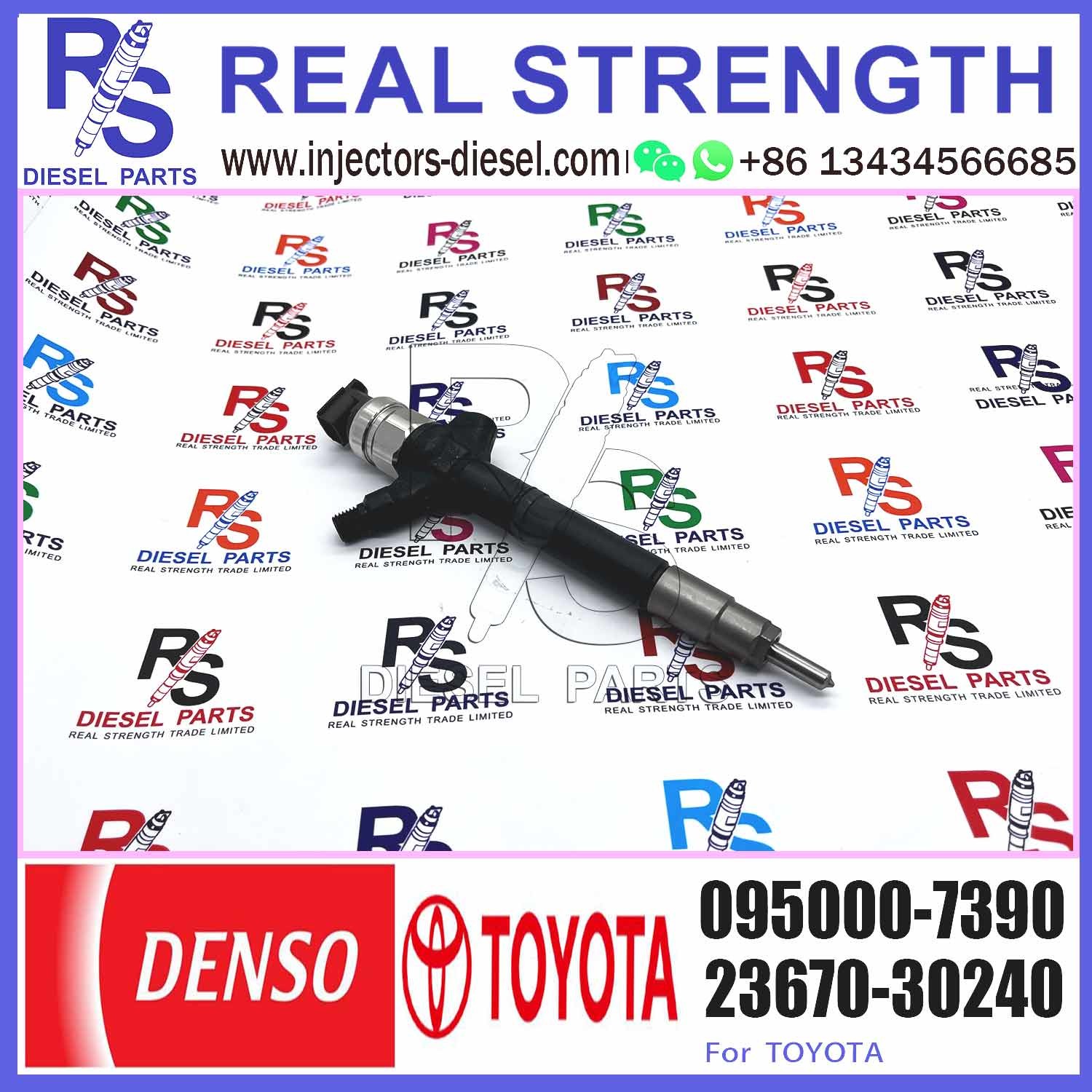 DENSO Diesel Common Rail Fuel Injector nozzle 23670-09360 23670-09061 2367009060 095000-8740 for Toyota HIACE Hilux 2KD-