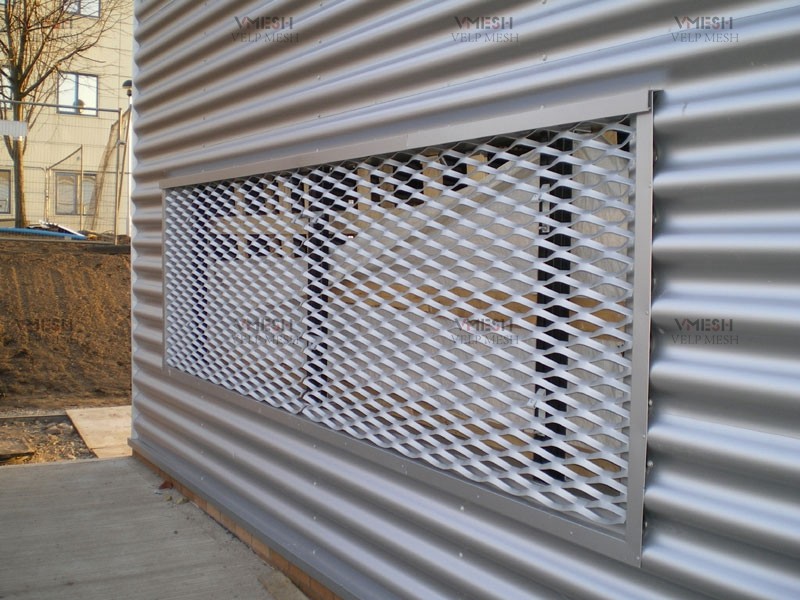 Low Carbon Expanded Metal Mesh Sheet Powder Coated For Building Decoration