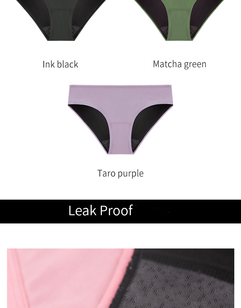 S-4XL Plus Size Leak Proof Underwear 4 Layer High Absorbency Menstrual Panties