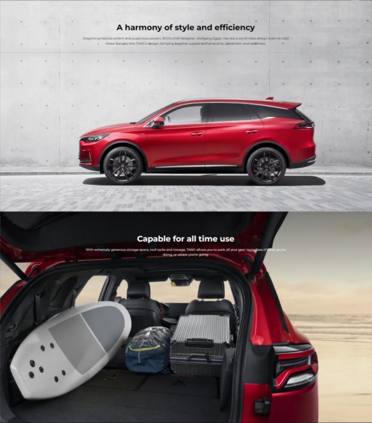2024 Brand New Byd Tang EV 635 Electric Car New Energy 4-Wheel Drive SUV High Quality Made in China