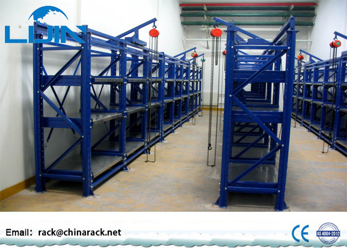 Blue Heavy Duty warehouse storage racks Conveniently Assembling Type